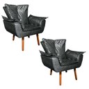 Ver imagem 1 de Kit 02 Poltronas Opala Preto