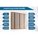 Ver imagem 2 de Guarda Roupa Casal Filadélfia 6 Portas e 4 Gavetas Imbuia/Grafite - Rufato