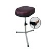 Suporte de Pernas para Manicure/Pedicure- Apoio Tripé Vinho Base Cromada - 1