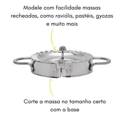 Forma Modelador Inox de Massa Ravioli Pastel Mimo Style Modelador de Massas Inox - 3