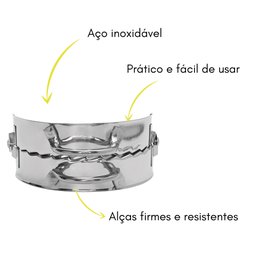 Forma Modelador Inox de Massa Ravioli Pastel Mimo Style Modelador de Massas Inox - 4