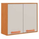 Ver imagem 1 de Armário Aéreo Napoles 80cm 2 Portas Itatiaia Cor Cinamomo Off White