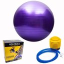 Ver imagem 3 de Bola de Pilates Yoga Funcional Lorben com Bomba Suporta até 150 Kg Roxo