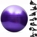 Ver imagem 4 de Bola de Pilates Yoga Funcional Lorben com Bomba Suporta até 150 Kg Roxo
