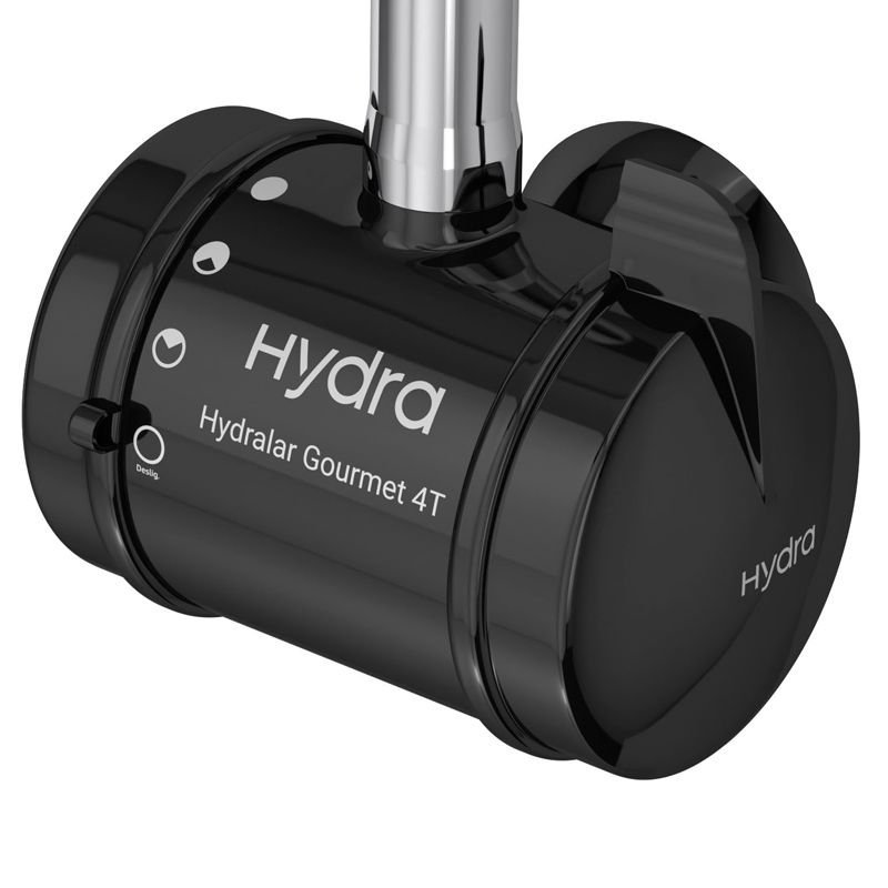 Torneira Elétrica Hydra Hydralar Gourmet 4t de Parede Preta 220v - 4