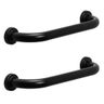 Barra de Apoio Inox Alça Preto Fosco 40cm Kit 2 Unidades Cadeirante Deficiente Acessibilidade - 1