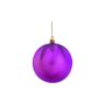 Bolas Arvore de Natal Lilás com Folhas e Glitter - 2 Unidades 12 Cm - 1