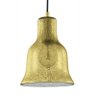 Luminária Lustre Pendente Antigo 16X23X16Cm Vidro Dourado - 1