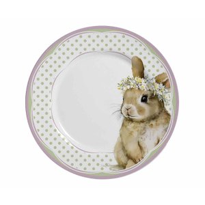 Prato Raso Coelha Agnes 29cm Pascoa Leao Primo