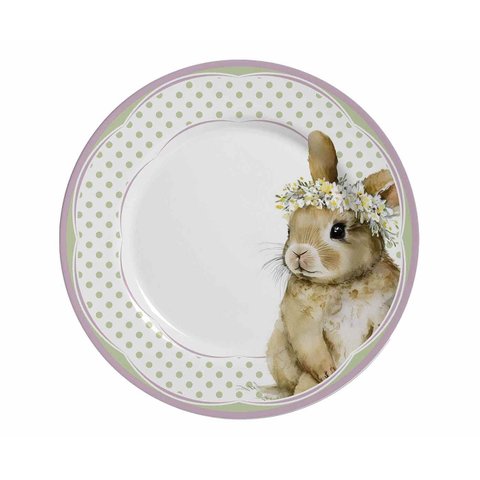 Prato Raso Coelha Agnes 29cm Pascoa Leao Primo