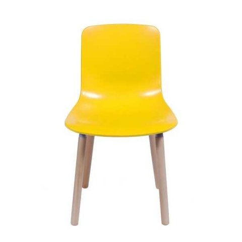 Cadeira Duomo Sala de Jantar Cozinha Polipropileno Amarelo