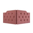Ver imagem 4 de Cabeceira Painel Solteiro Estofada Capitonê 90cm Cama Box Fixação na Parede Capela:rosa