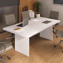 Ver imagem 6 de Mesa de Escritório 200cm para Reunião com Tampo 30mm Multimóveis Cr25281 Branco