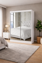 Ver imagem 1 de Guarda Roupa com 2 Portas Espelhado Sapphire -grand Line