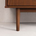 Ver imagem 7 de Aparador de Sala Minimalista Buffet 4 Prateleiras Madeira Castanho Tecca Idimex