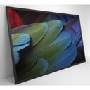 Ver imagem 7 de Quadro Penas Verdes 60x40 Cm Adesivo Fotográfico