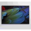 Ver imagem 5 de Quadro Penas Verdes 60x40 Cm Adesivo Fotográfico