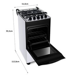 Fogão Brastemp 4 Bocas Mesa Inox Bfo4ebb - 5