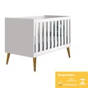 Ver imagem 5 de Dormitório Completo Infantil Theo 3 Portas, Cômoda 6 Gavetas, Berço e Mesa de Canto Branco Fosco com