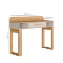 Ver imagem 2 de Mesa Escrivaninha Zoe Home Office 2 Nichos e 1 Gaveta Organização