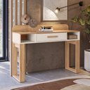 Ver imagem 1 de Mesa Escrivaninha Zoe Home Office 2 Nichos e 1 Gaveta Organização