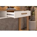 Ver imagem 3 de Mesa Escrivaninha Zoe Home Office 2 Nichos e 1 Gaveta Organização