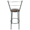 Ver imagem 3 de Kit 4 Banquetas Alta Prata Cozinha Gourmet Americana Balcão:marrom Floral