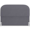 Ver mais imagens de Cabeceira Cama Box Casal 140cm Lanna com Puff Recamier Doha W01 Suede Cinza - Lyam Decor