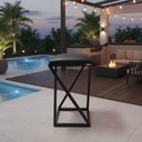 Ver imagem 6 de Banqueta Moderna Estilo Industrial em Z com 50 Cm Altura Preto