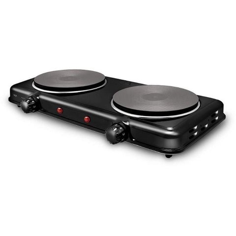 Fogão de Mesa Elétrico Elgin Portátil 2 Bocas 2000W Preto 110V