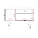 Ver imagem 7 de Rack Para TV 32 Polegadas Retrô com 2 Portas e Divisórias - Nature com Off White