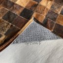 Ver imagem 3 de Tapete de couro marrom exótico 1,70x2,20 com borda