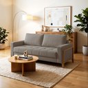 Ver imagem 1 de Sofá Living 2 Lugares com Pés em Madeira Maciça Copenhage Yescasa