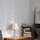 Ver imagem 4 de Abajur Cinza Decoração de Sala Paris Grande com Cúpula