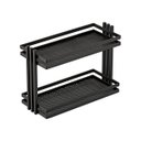 Ver imagem 1 de Bandeja Multiuso Organizador Hara Lívia 32,5 x 21 x 14 cm:Preto