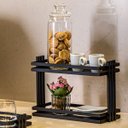 Ver imagem 2 de Bandeja Multiuso Organizador Hara Lívia 32,5 x 21 x 14 cm:Preto