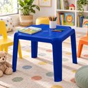 Ver imagem 2 de Mesinha Infantil Tramontina Adoleta Plástico Azul 49x49x42cm Playgrounds Bibliotecas +24 Meses
