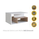 Ver imagem 2 de Mesa de Centro com Nicho B92 Emovell:branco/montana