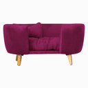 Ver imagem 5 de Poltrona Cama Pet Hanna Estofada Tecido Veludo Divini Decor:marsala