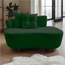 Ver mais imagens de Namoradeira Sofá Feijão Suria Orgânica Suede Verde