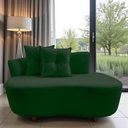 Ver imagem 1 de Namoradeira Sofá Feijão Suria Orgânica Suede Verde