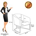 Ver imagem 6 de Sofá Namoradeira e 2 Poltronas Industrial Pto Stella Bouclê Menta D03 - D'Rossi