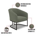 Ver imagem 4 de Sofá Namoradeira e 2 Poltronas Industrial Pto Stella Bouclê Menta D03 - D'Rossi