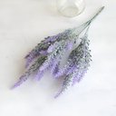 Ver imagem 3 de 4 Ramos Plantas Lavanda Roxo Artificiais com 35 Folhas 40cm