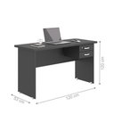 Ver imagem 2 de Mesa de Escritorio com Armário 2 Portas Pampulha Preto Onix
