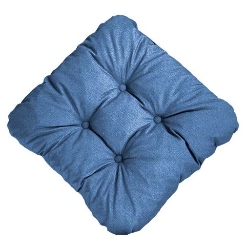 Kit 2 Almofada Impermeável 40x40 Assento Externa Acquablock - 253 - Lisato Azul - Liso