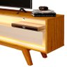 Rack Com LED Pra TV 65 Polegadas 172cm Requinte Pés Madeira Gelius Naturale/Off White - 4