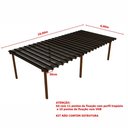 Ver imagem 5 de Kit Policarbonato Fume 4mm 10,00m X 6,00m - Perfis Naturais