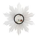 Ver imagem 1 de Espelho decorativo de parede redondo com moldura palitada Supernova Prata