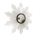 Ver imagem 2 de Espelho decorativo de parede redondo com moldura palitada Supernova Prata
